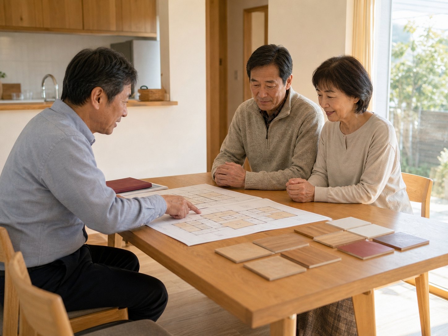 住まい手との打ち合わせのイメージ